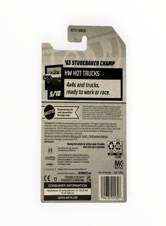 Hot Wheels 2022 - '63 Studebaker Champ - Black - HW Hot Trucks 5/10 - Image 2