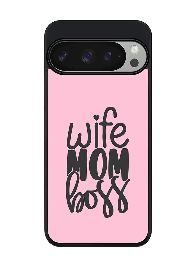 Stylizedd For Google Pixel 9 Pro Case,Slim fit Camera Protection, Shockproof Thin Phone cover - Wife Mom Boss - Image 1