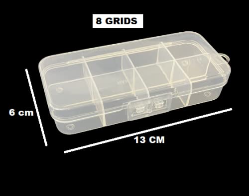 c s m C.S.M CSM 8 Grid Compact Small Size Jewelery Boxes (PACK OF 6 BOXES) - for Home & Locker - Image 4