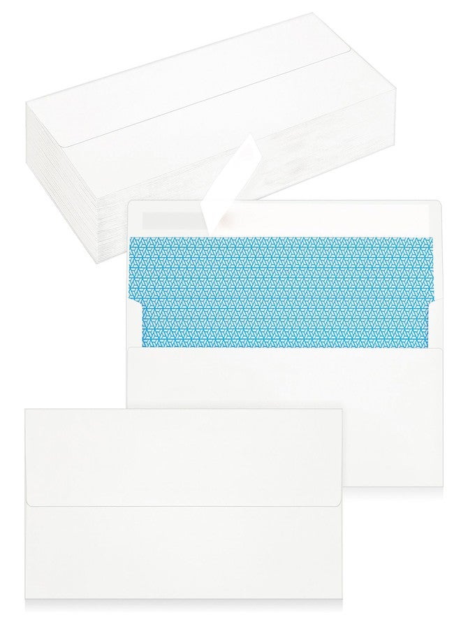 QIKSION 50 Pack #10 Business Envelopes, Self Seal Standard White Envelopes for Secure Business & Legal Mailing, Office, Checks, Letter, Invoices, 4 1/8 x 9 1/2 Inches - Image 1