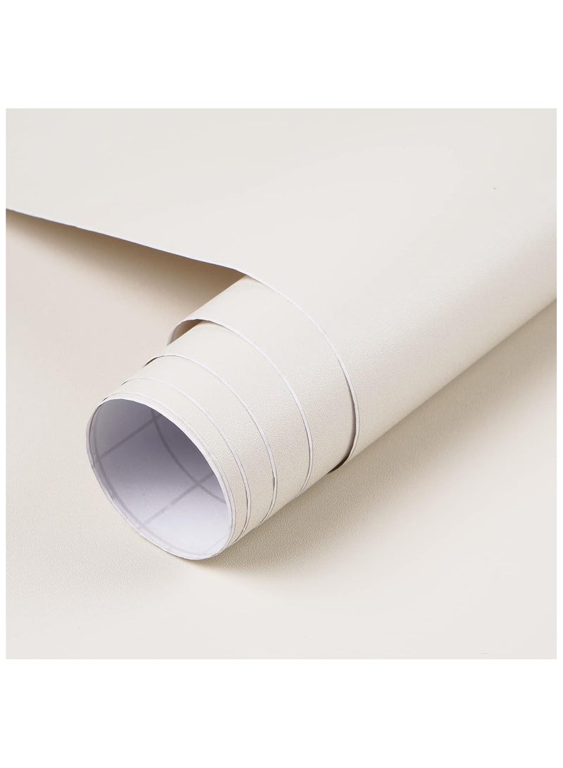 Anna 40CM x 10M Self-Adhesive Waterproof and Moisture-Proof Solid Color Simple Decorative Wallpaper - Image 1