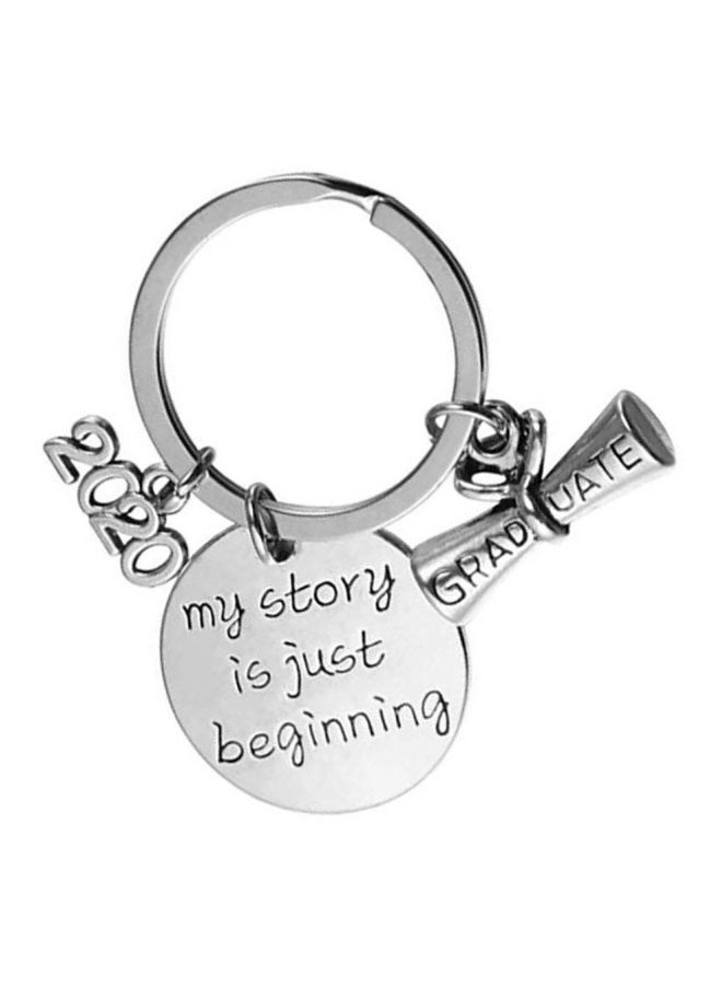 NIBEMINENT My Story Is Just Beginning Quote Engraved Keychain - Image 1