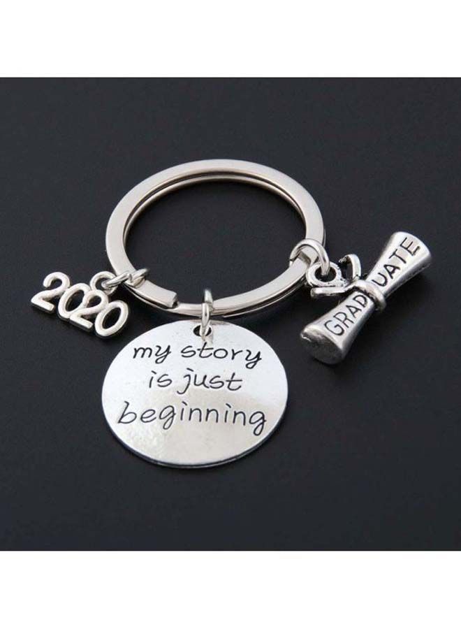 NIBEMINENT My Story Is Just Beginning Quote Engraved Keychain - Image 2