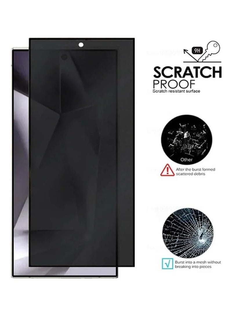 Youque 2-Pack HD Full Privacy Anti-Peeping Tempered Glass Screen Protector For Samsung Galaxy S24 Ultra - Image 3