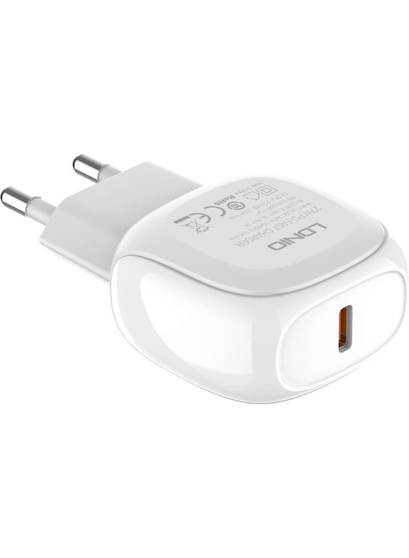 LDNIO Ldnio A1206C C-I Home Charger Versatile USB-C to Lightning Charging for Apple Devices 1M, CHARGING Ldnio A1206C C-I Home Charger Versatile USB-C to Lightning Charging for Apple Devices 1M, CHARGING White - Image 3