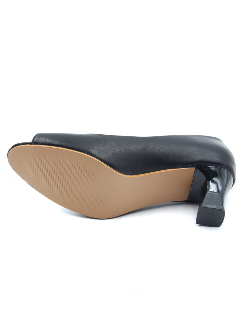 SD.Felano - Women's Low Heels Pumps Office Shoes, Pointed Toe, Comfortable, Casual Slip-On Heels for Girls and Ladies - Image 1