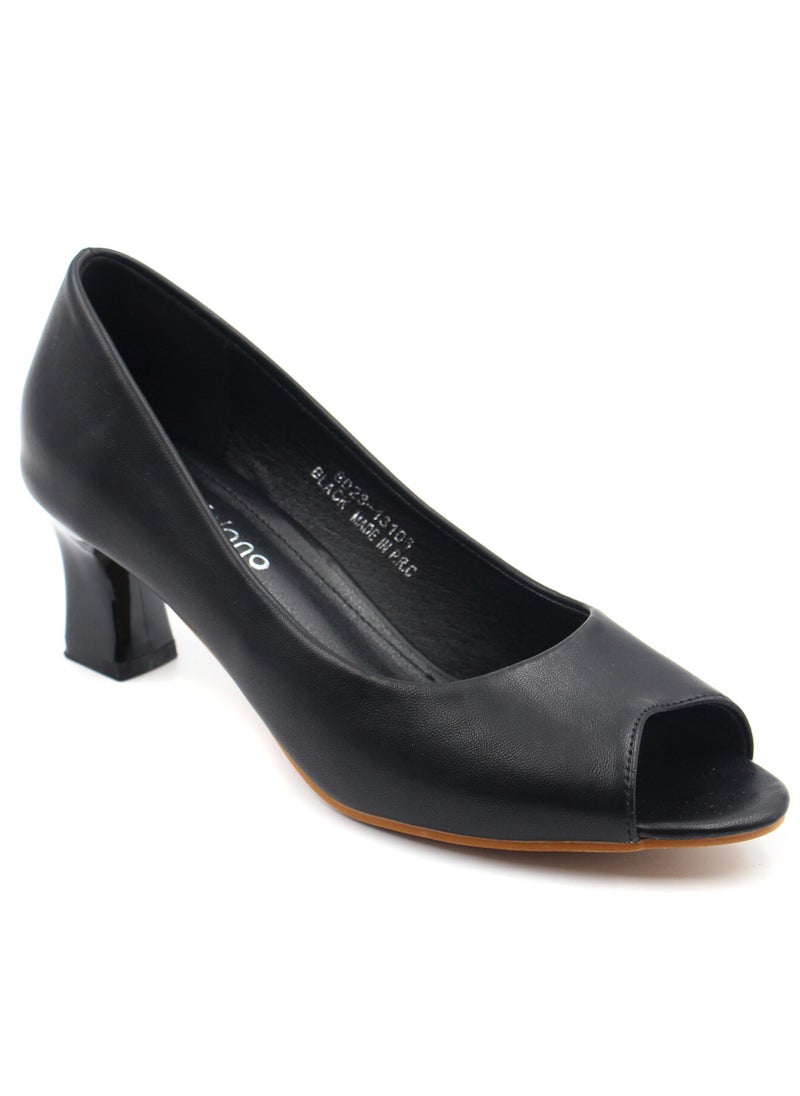 SD.Felano - Women's Low Heels Pumps Office Shoes, Pointed Toe, Comfortable, Casual Slip-On Heels for Girls and Ladies - Image 1