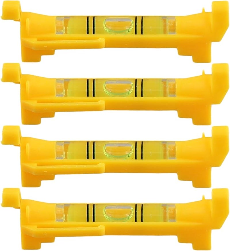 خيط المستوى الأصفر 4 قطع للتسوية والمسح وأعمال البناء - Image 1