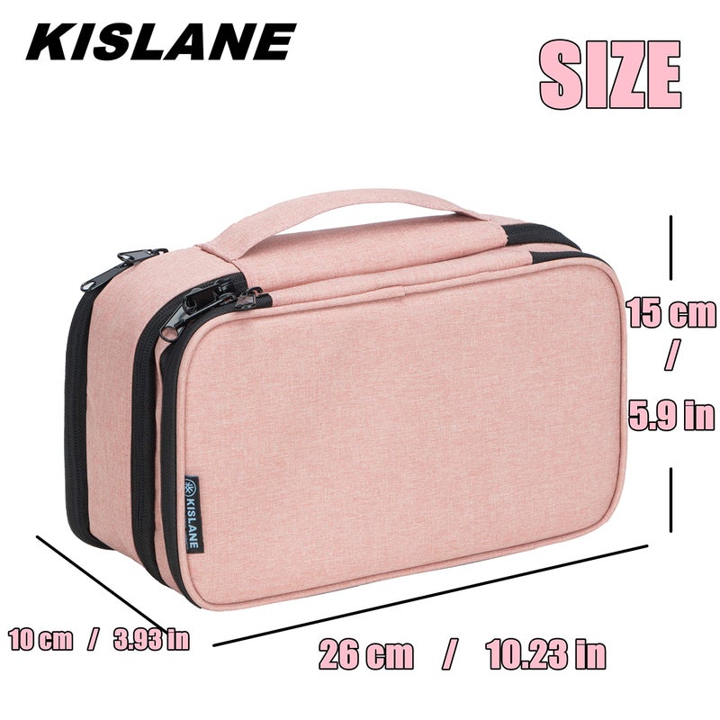 KISLANE Baby Girl Hair Accessories Storage Bag, Soft Headbands Holder, Barrette, Bows, Hair Ties, Pins, Clips Storage Bag for Girls, Baby Mittens Storage Travel Bag with Multi-Compartment - Image 5
