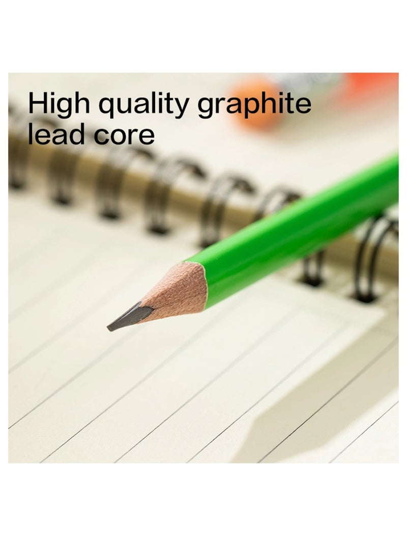 Deli 12 قطعة قلم رصاص جرافيت HB مع طرف ممحاة - Image 3