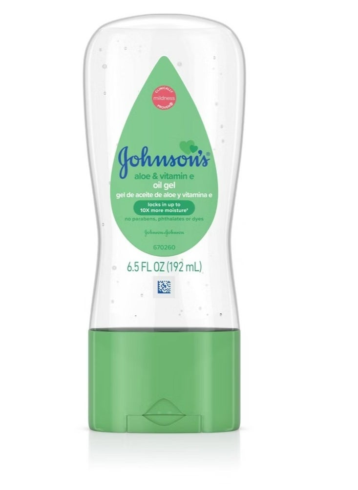 Johnson's Baby - Baby Oil Gel Aloe And Vitamin E 192 ML - Image 1