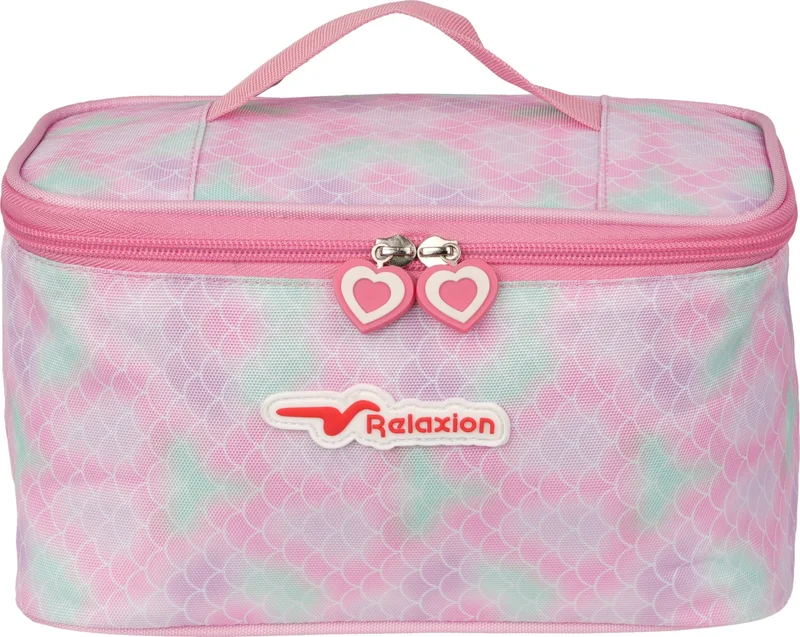 ريلاكسن Imported Luxury Cat Patterned Triple School Bag Lunch Pencil Case 1471 3-Pack