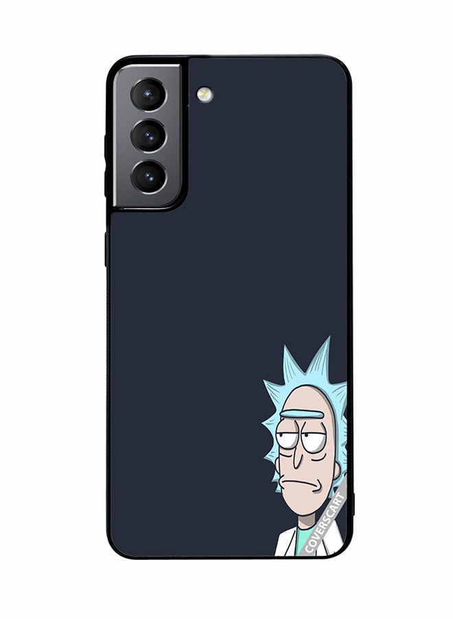 COVERSCART Protective Case Cover For Samsung Galaxy S21 FE 5G Cartoon Character Design Blue