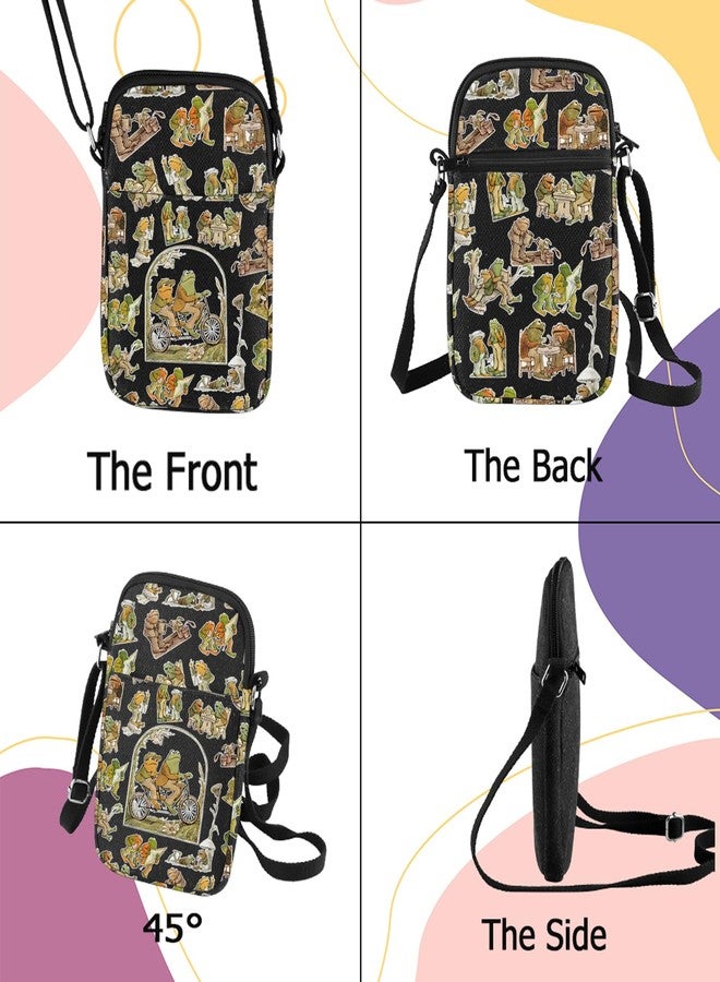 G2TUP Funny Frog Crossbody Bag Cartoon Movie Lover Gift Toad Character Shoulder Bag Frogs Movie Merchandise (Frog a T-ad Bl Cb) - Image 5
