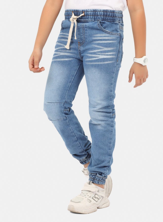 EGY WEAR Boys Light Blue Jeans Pants - Image 1