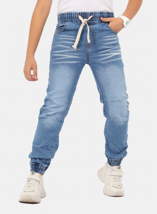 EGY WEAR Boys Light Blue Jeans Pants - Image 3