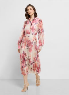 ELLA Printed Shirt & Skirt Set  - Image 1