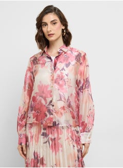 ELLA Printed Shirt & Skirt Set  - Image 3