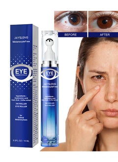 Eye Essence Massage Roller 15ml, Eye Roller Cream for Dark Circles and Puffiness, Anti Aging, Eye Serum with 360° Massage Ball Reduce Wrinkles and Fine Lines and Eye Bags Treatment, Eye Care