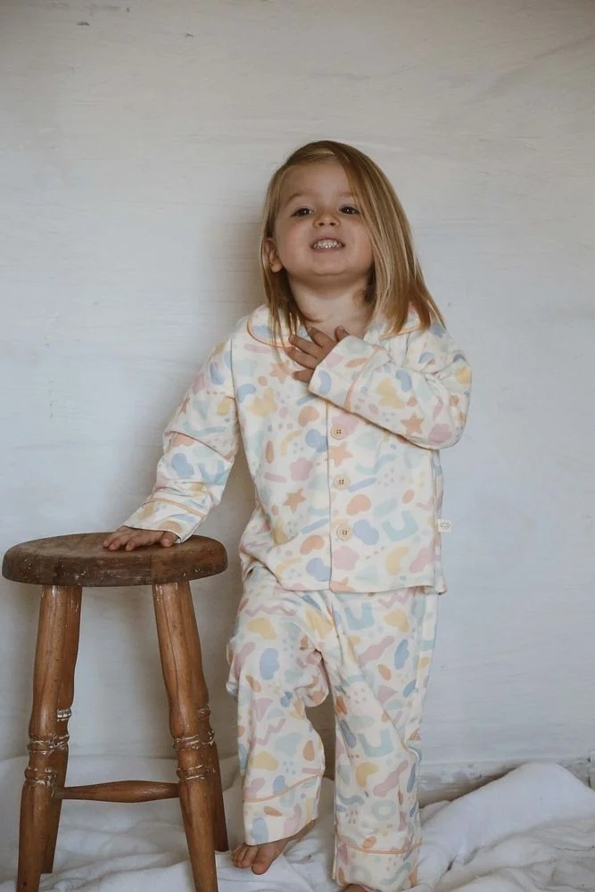 اوهلالا كوالا Colorful Printed Baby Kids Pajama Set