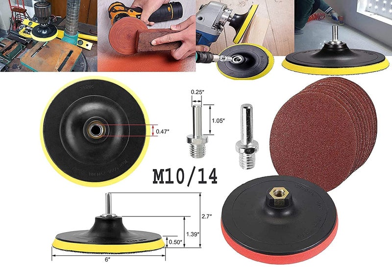 DIY Crafts DIY Crafts 1x, 3"inch, Wool & Felt Waxing Sponge & Felt Pads Buffing Polishing Pad Car Polisher Kit Drill Adapter (3-7" inch Backing Pad + Universal (1x, 3"inch)  - Image 2