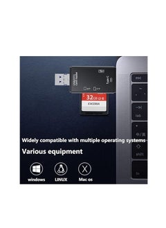 OUYoo OUYoo SD Card Reader, 6-in-1 USB C/Micro/USB Memory Reader Camera Viewer, USB 3.0 SD Card Reader Adapter Used for SD-3C SD Micro SD TF SDXC SDHC MMC RS-MMC Micro SDXC Micro SDHC UHS-I  - Image 3