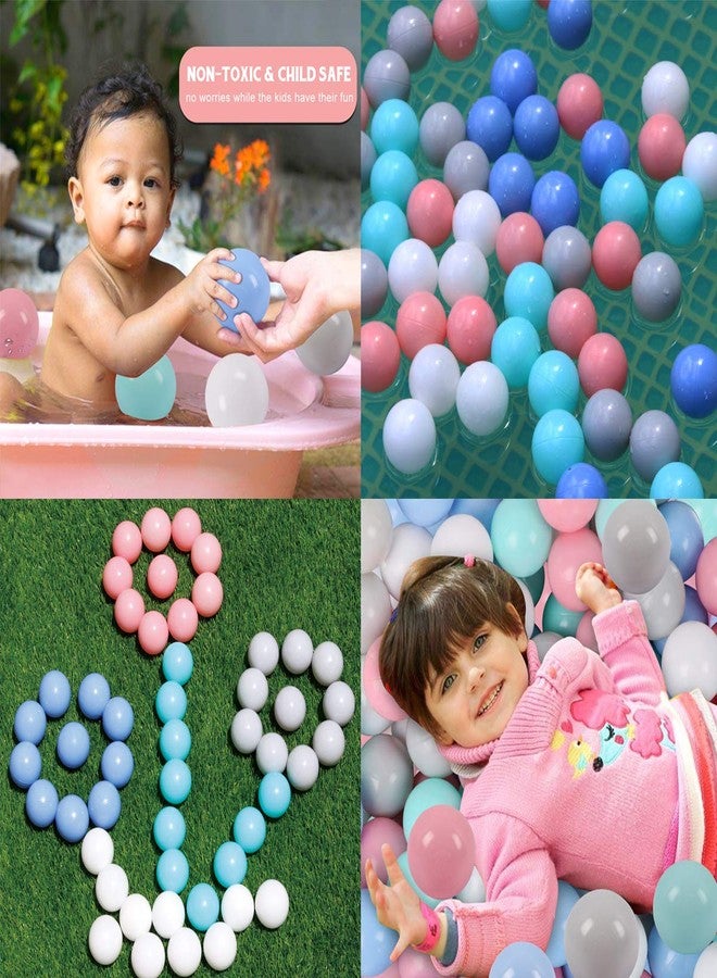 LANGXUN 50 100 200 Balls Soft Plastic Ball Pit Balls for Kids, Gift for Baby Toddler Birthday Christmas, Ball Pit Play Tent, Baby Kiddie Pool Water Toys, Party Decoration - Image 5
