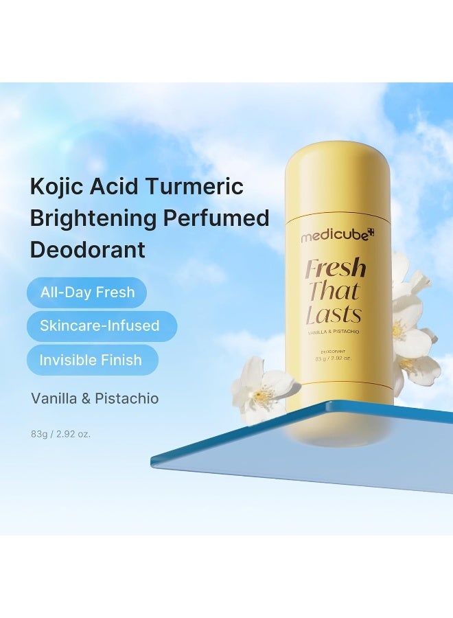 Medicube Kojic Acid & Turmeric Aluminum-Free Deodorant for Women & Men | Vanilla & Pistachio Perfumed Stick - All-Day Odor Protection, Underarm Brightening Care, Korean Skincare, 2.92 oz. - Image 2