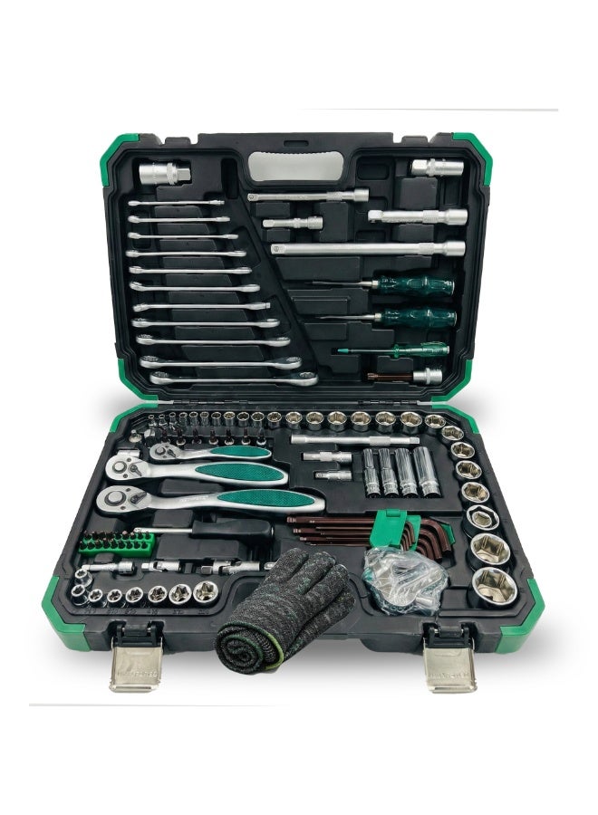 Manful Precision 121 Pcs Ratcheting Screwdriver & Socket Bit Set – Repair Tool Kit with Magnetic Driver, Multi-Tool Screwdriver Tool Set with Box Alloy Steel Small Electric - Image 1