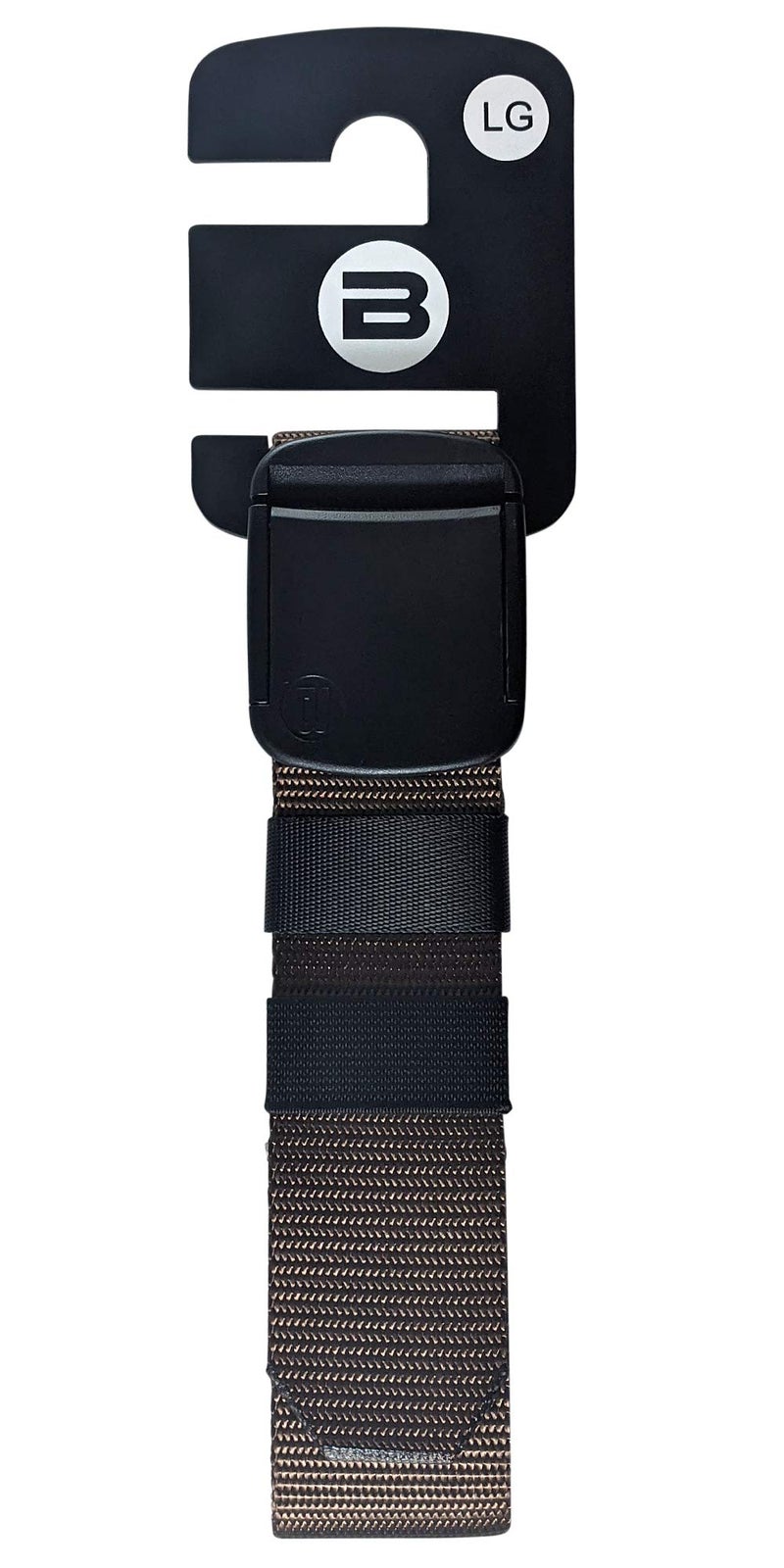 Betta 1.5 Inch Wide Men's Nylon Web Belt with High-Strength Adjustable Buckle (Large, Brown) - Image 5