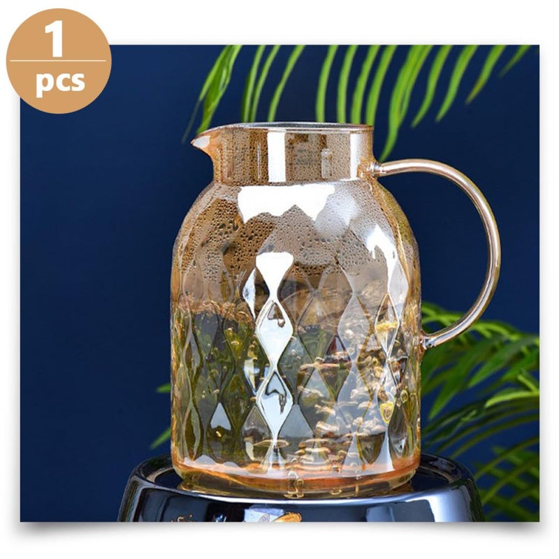 Large Capacity 1800ml Glass Cold Water Jug Pitcher For Kitchen And Dining - Image 4