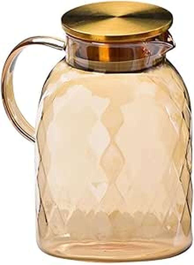 Large Capacity 1800ml Glass Cold Water Jug Pitcher For Kitchen And Dining - Image 1