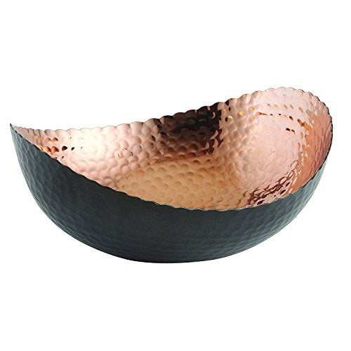 Elegance Eclipse Bowl, 7.25" x 6.5", Black/Copper - Image 5