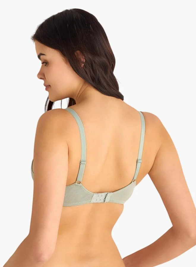 Splash FAV Bow Accent Bra with Hook and Eye Closure