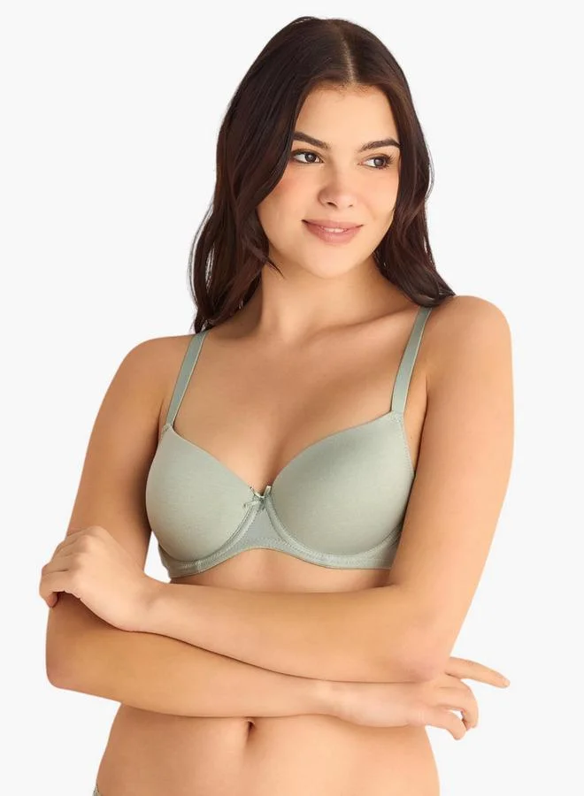 Splash FAV Bow Accent Bra with Hook and Eye Closure