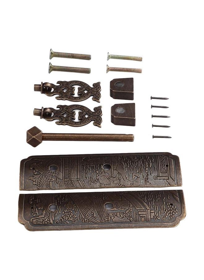 Thoraya Antique Drawer Pendant Pulls Beautifully Engraved High Hardness Brass Book Cabinet Pull Handle for Dressers Wardrobes  - Image 3