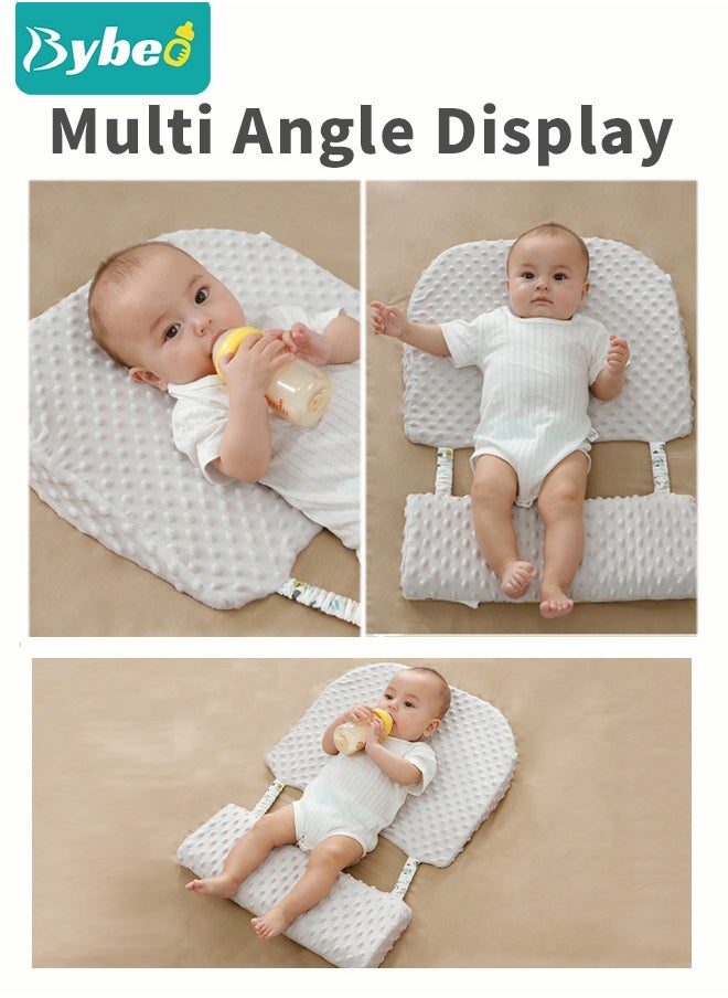 Bybeo - Infant Nursing Pillows, Baby Crib Wedge Pillow, Infant Sleeping Wedge Pillow Anti Vomit Milk Pillows 15-Degree Incline for Better Night's Sleep, Prevent Sliding - Image 1