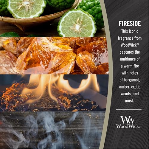 WoodWick Fireside™ Holiday Candle Gifts for Women and Men, 16 oz Ellipse Candle with Crackling Wick - Image 4