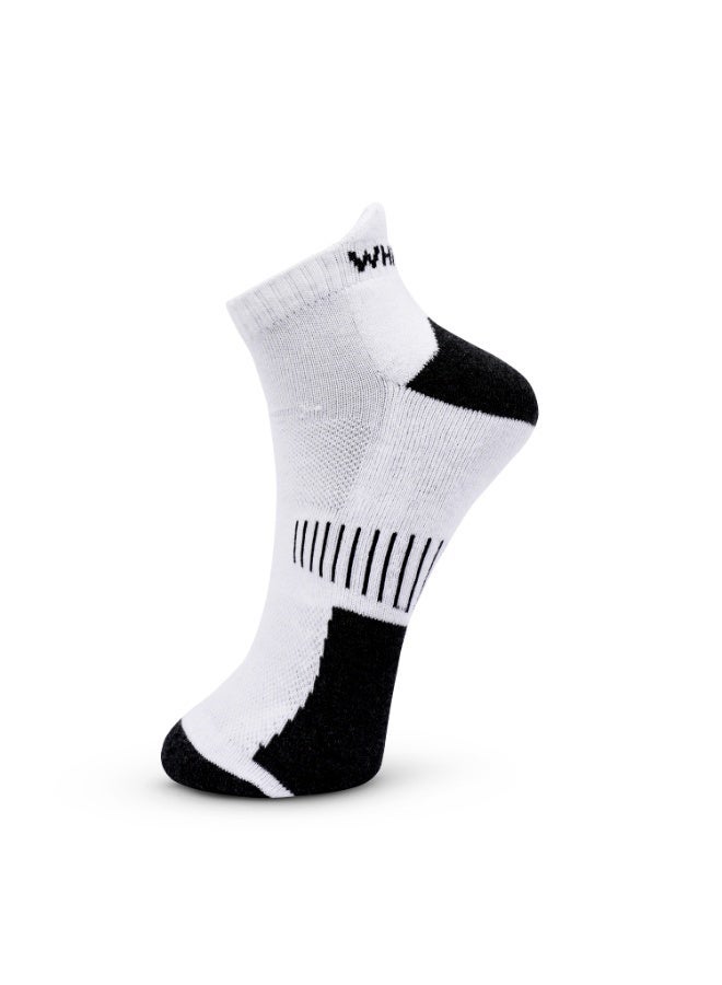 White Leaf Men’s Sneaker Half-Terry Low-Cut Socks – Breathable, Moisture-Wicking, Stay-Up Grip– 3 Pairs White | Suitable for All Seasons, Business Casual Wear, Free Size - Image 4