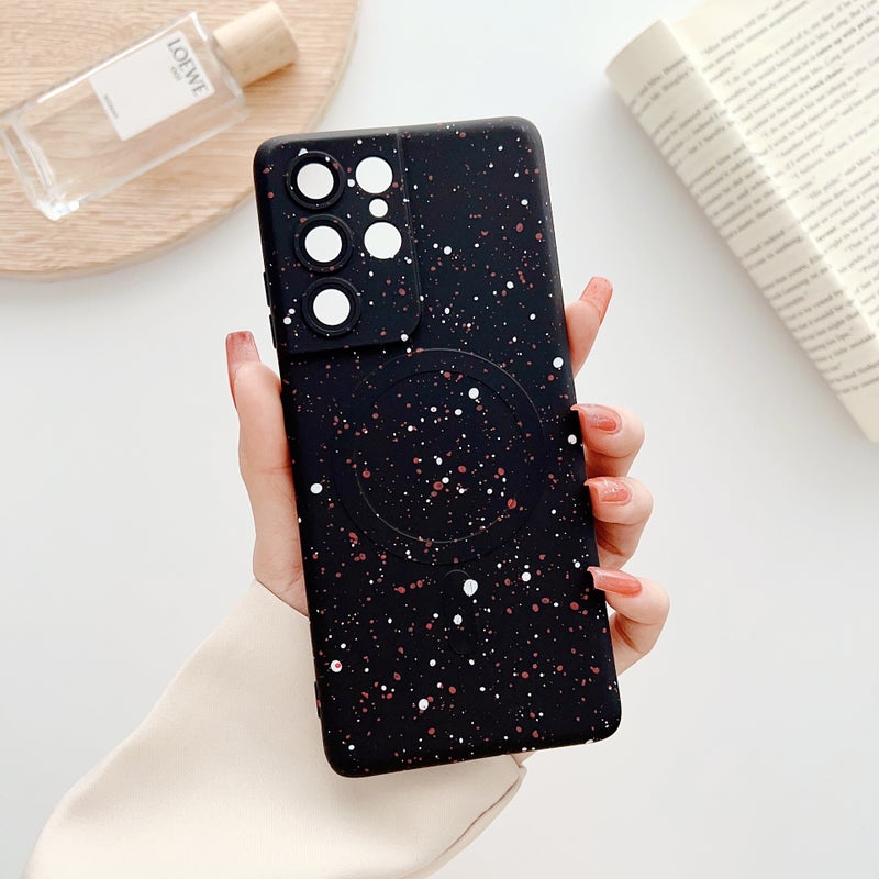 Star CD magnetic suction shell for Samsung S23 splash ink phone case S25Ultra lens protective cover TPU soft - Image 3