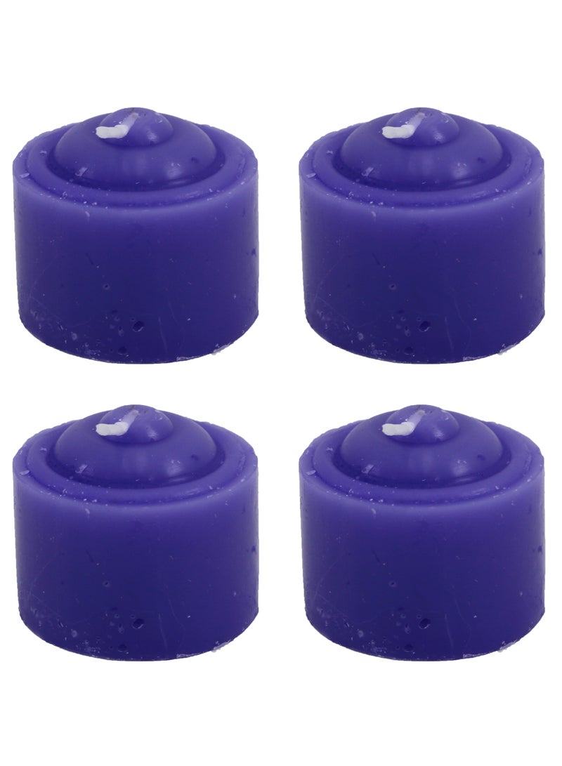 AL QADAH Scented Wax Tea Light Candles Smokeless, Long Burn Time, Pack of 4 Pcs | Lemon, Rose, Blueberry & Strawberry Fragrances | Perfect for Home, Weddings, and Home Decor  - Image 4
