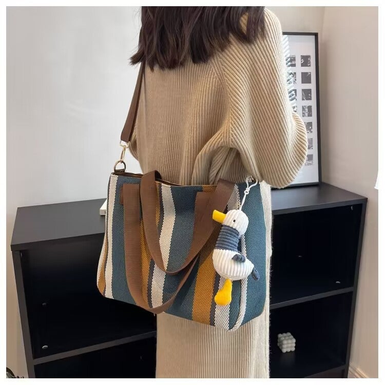 Women's Canvas Shoulder Tote Bag - Image 3