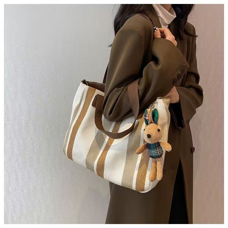 Women's Canvas Shoulder Tote Bag - Image 4