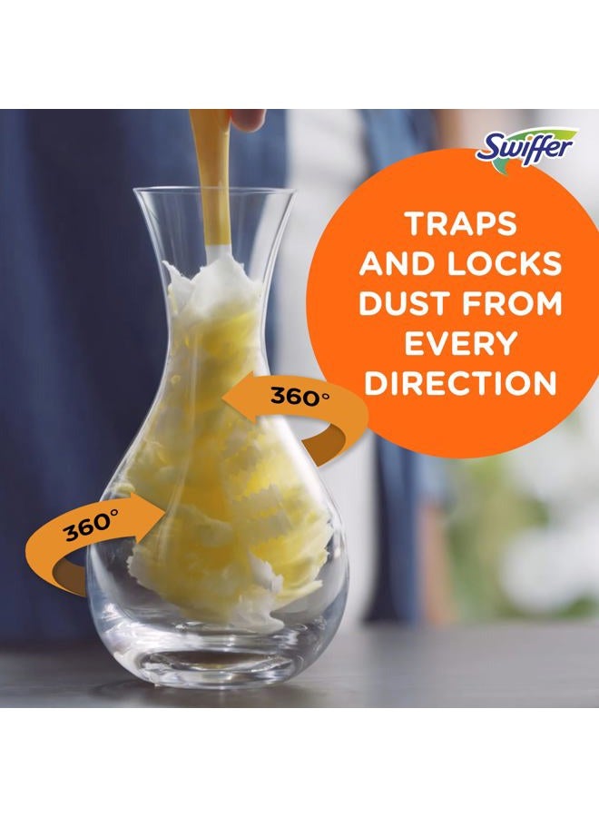Swiffer Dusters Refill for Cleaning, Feather & Microfiber Duster Disposable Alternative, For Dusting Furniture, Blinds, Ceiling Fans, Walls, Helps Remove Allergens, Lavender, 18ct  - Image 5