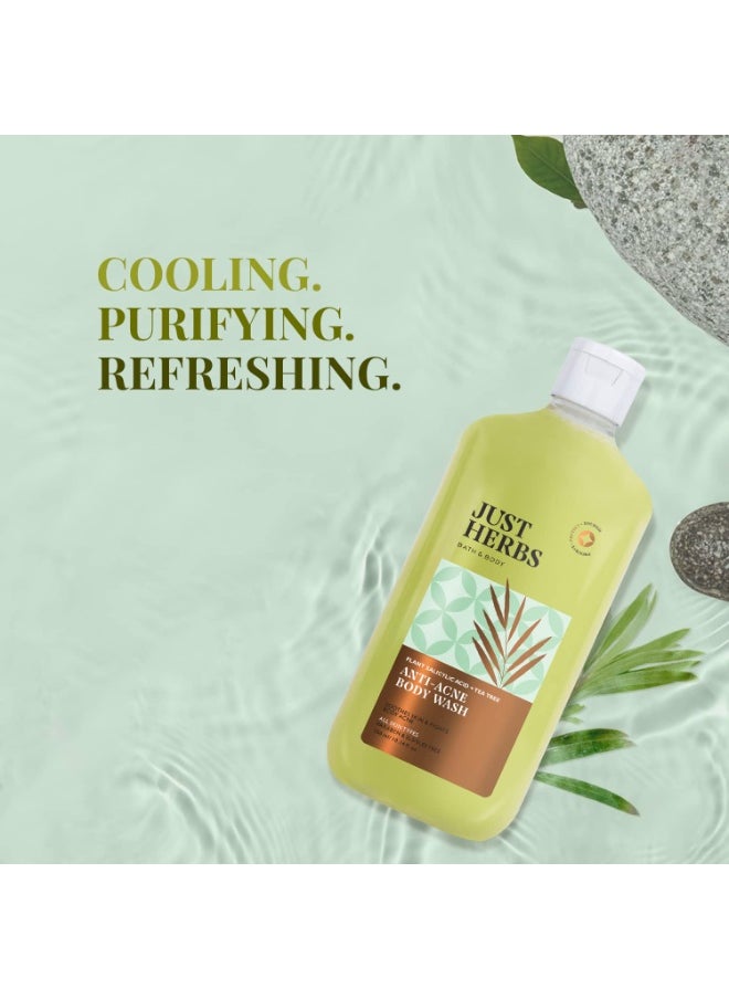 Just Herbs Tea Tree Anti - Acne Body Wash with Plant Salicylic Acid for Men & Women 300 ml  - Image 2