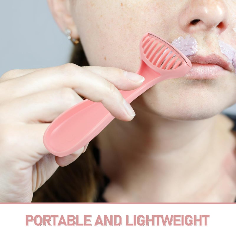 Portable Painless Facial Hair Remover For Women Upper Lip Arms Underarms Lightweight Pink - Image 4