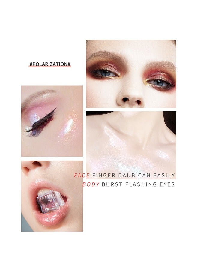 pudaier Silver Bottle Color Square, Monochrome Glitter Eyeshadow Pearlescent Long-Lasting Highly Pigmented Shimmer Mashed Potato Eye Makeup for Women #711 - Image 4