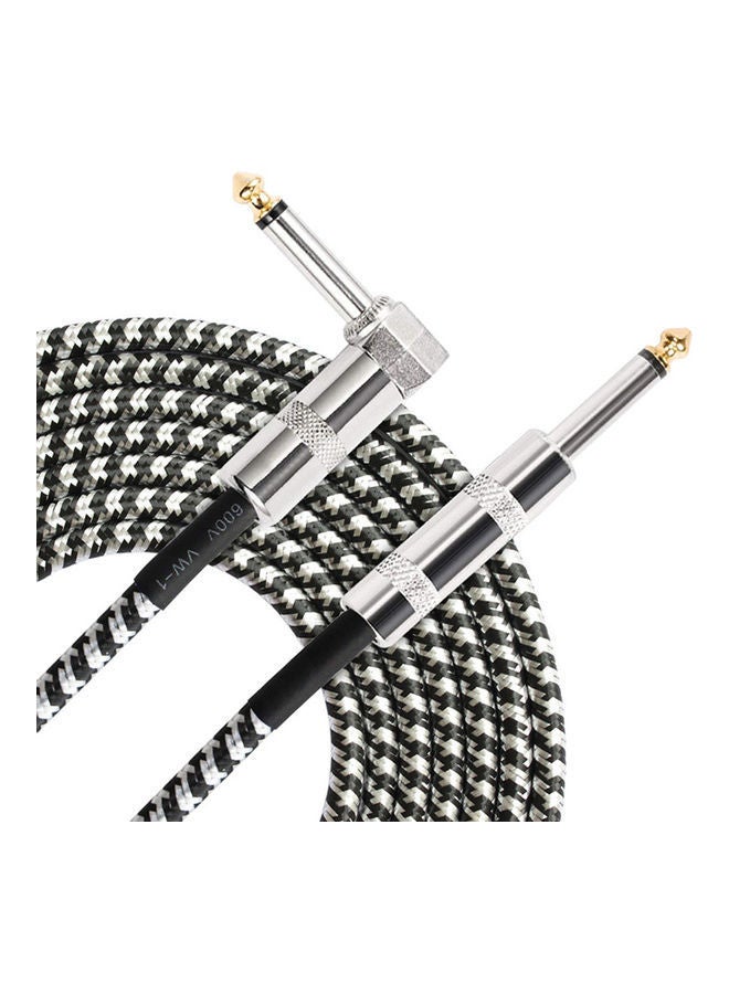 NIBEMINENT Flanger 3M Instrument Cable For Electric Guitar Straight To Right Angle Ts Male - Image 1