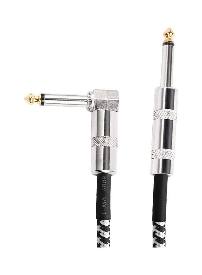 NIBEMINENT Flanger 3M Instrument Cable For Electric Guitar Straight To Right Angle Ts Male - Image 2