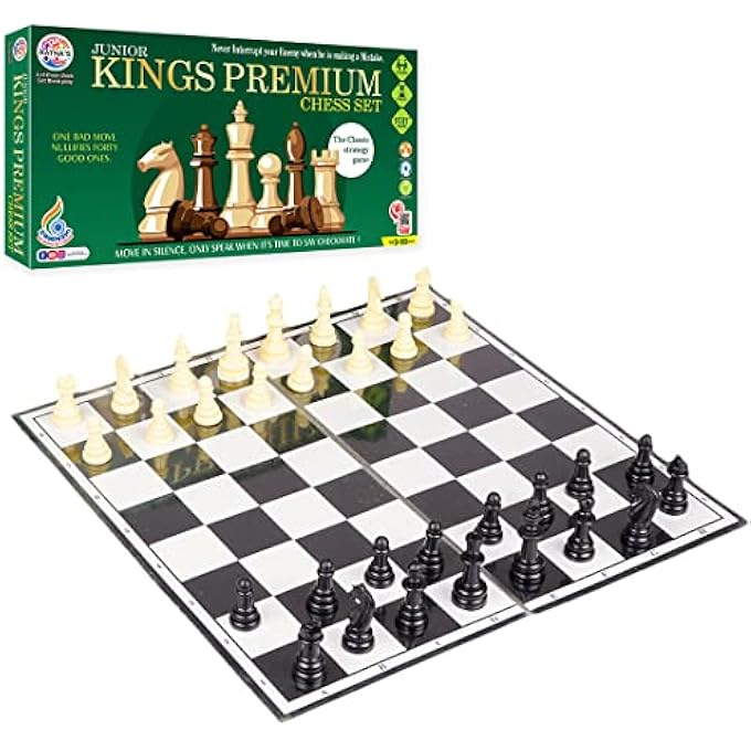 RATNA'S Strategy Game Junior Kings Premium Chess Board Set for Kids with Logical and Strong Mind to Enhance Their Logical Thinking and Concentration - Image 2